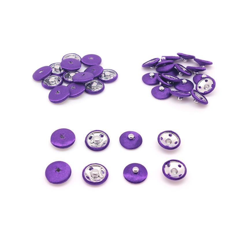 Covered fabric metal Press Stud Button
