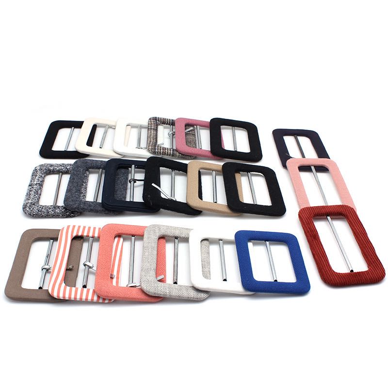 Covered fabric buckle different size