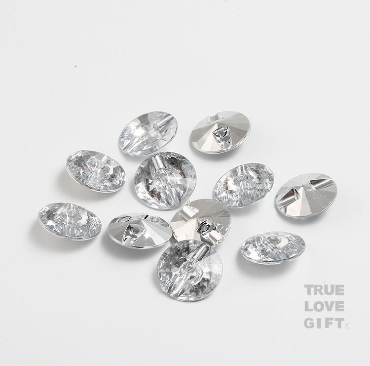 Transparent Acrylic Stone Button