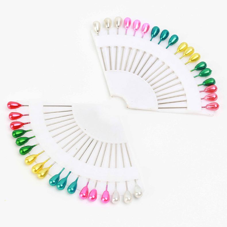 Wholesale Coloful Pearl Head Pin Sector Pearl Head Dressmaker Pins Sewing Pins