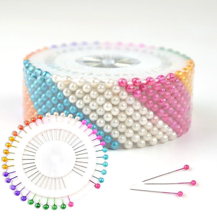 Wholesale Coloful Decorative Round Pearl Head Pin Sewing Pins