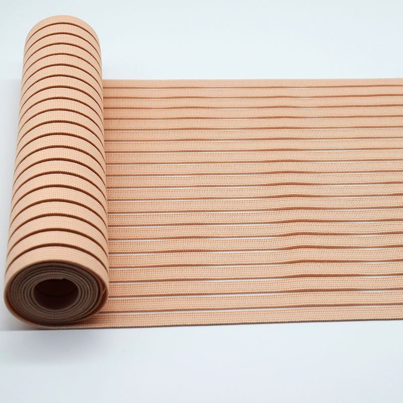 Beige Fish Silk Sticky Loop Elastic Band for Bandage Abdominal Binder