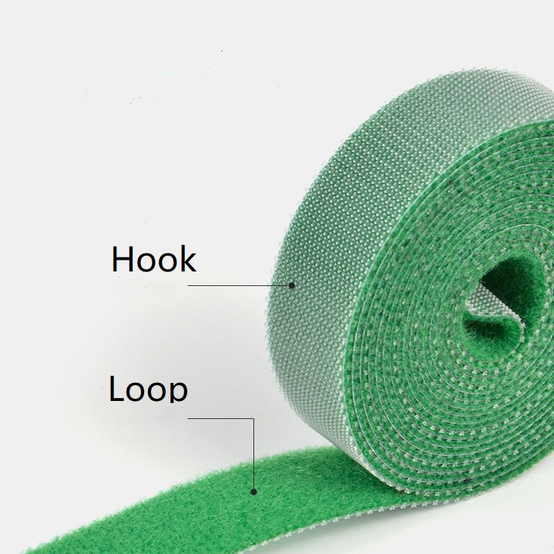 Reusable Microfiber Self-adhesive Hook and Loop Adjustable Cords Elastic Straps for Home OfficeElectronic Wires