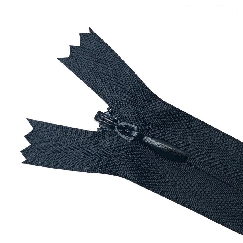 #3 Water-drop Slider Invisible Zipper Fabric Tape Nylon Zips