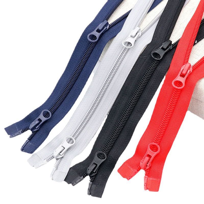 No.5 Double Sliders Open End Two Ways Nylon Luggage Zipper