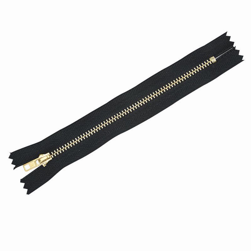 #5 Auto lock Brass Zippers Close End Metal Zipper for Jeans Clothes.