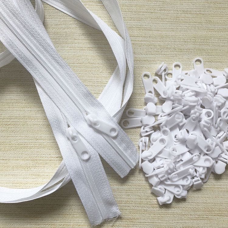  Plastic Colorful Bag Zipper Sliders and Puller