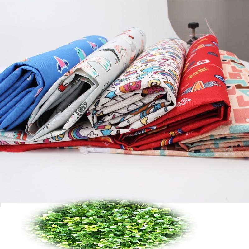 100% Polyester Waterproof Printed Oxford Fabric PVC PU Coated for Bag Luggage 
